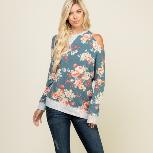 Amazing cold shoulder floral top - Picture 6 of 8